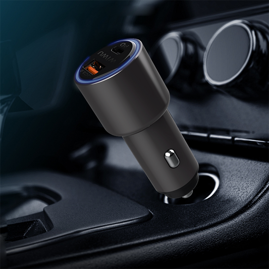 Wiwu PC100 Car Charger Gray 
