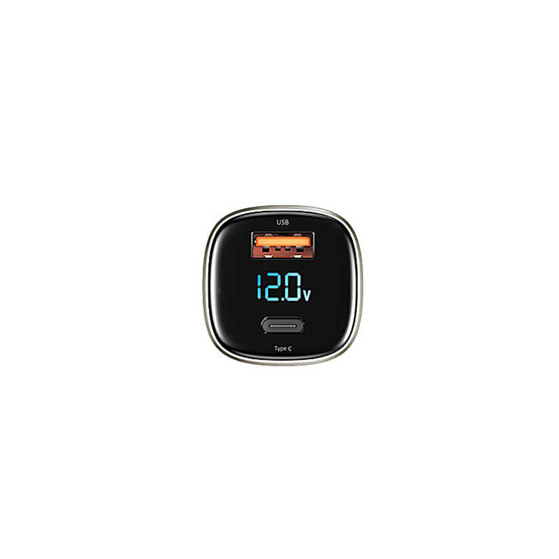 Wiwu PC500 72W PD QC3.0 Ultra Fast Charging Supported Digital Display Car Charger Head Black