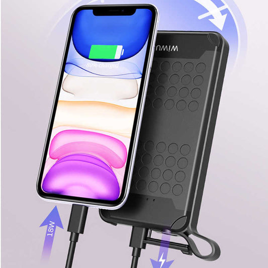 Wiwu PC905 10000 Mah Waterproof Adventurer Suya Dayanıklı Powerbank Siyah