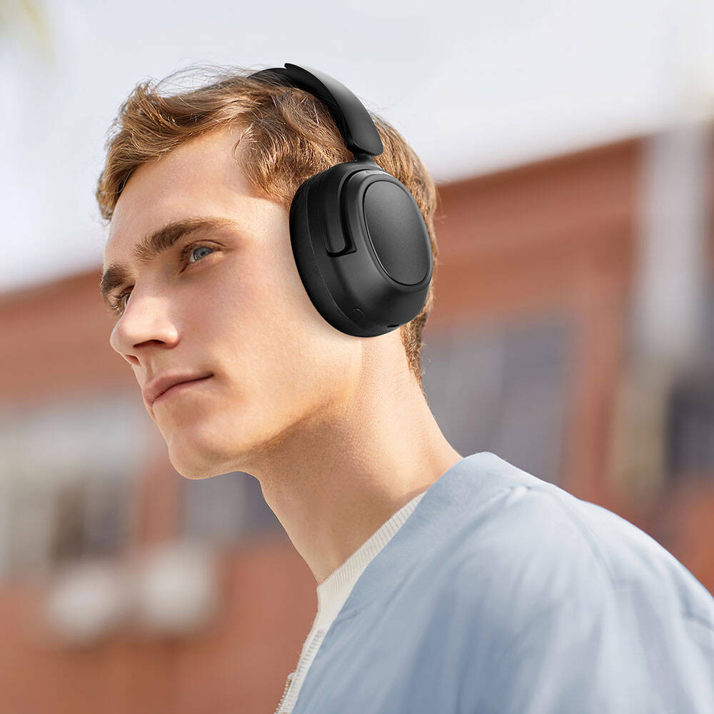 Wiwu Pilot TD-03 ANC Active Noise Cancelling Over-Ear Bluetooth Headphones Cream 