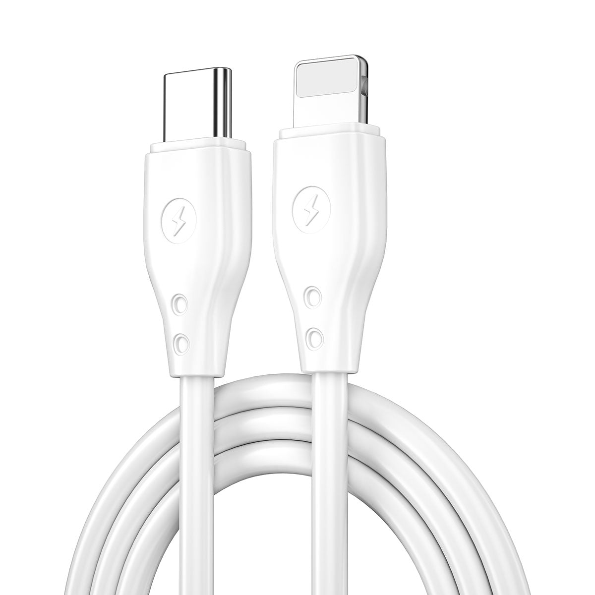 Wiwu Pioneer Wİ-C002 Ultra Flexible 30W Fast Charging Type-C to Lightning PD Cable 1M Black