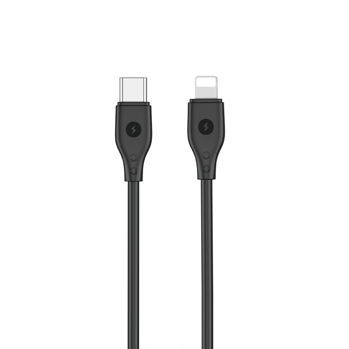 Wiwu Pioneer Wİ-C002 Ultra Flexible 30W Fast Charging Type-C to Lightning PD Cable 1M Black