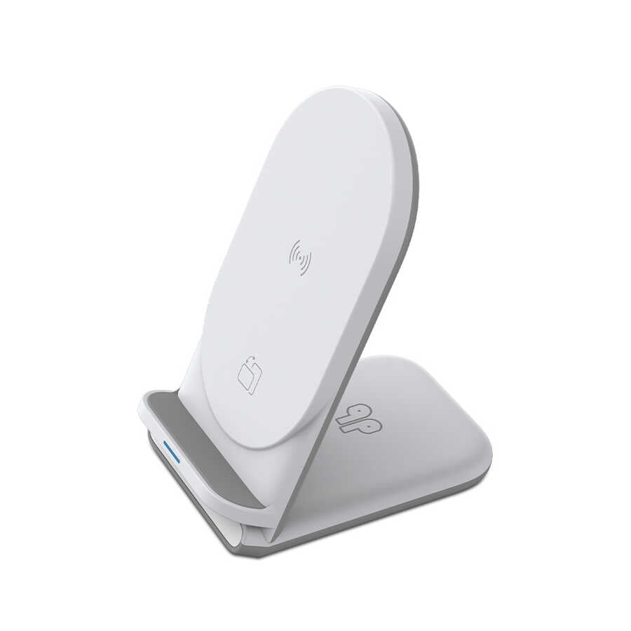 Wiwu Power Air 2 in 1 Wireless Charging Stand White 