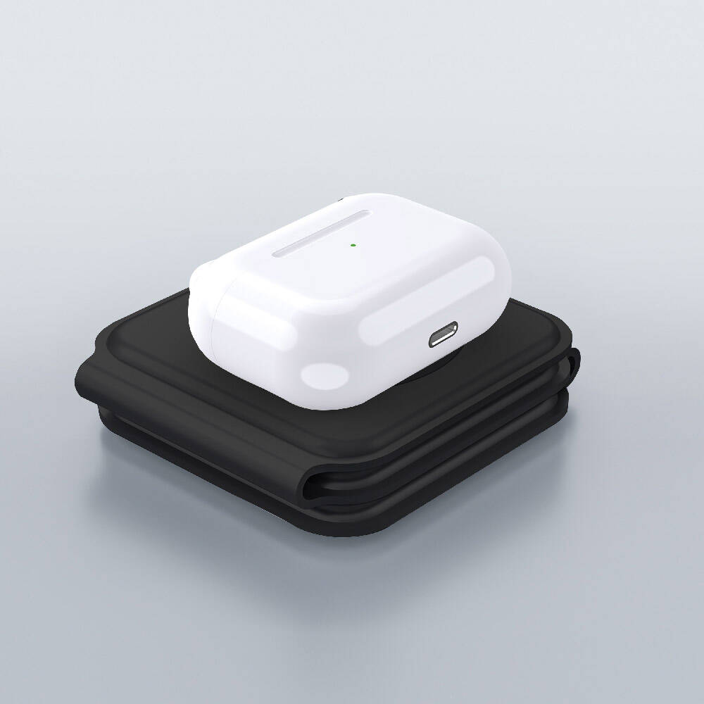 Wiwu Power Air M6 3 in 1 Magnetic Wireless Charging Stand Black 