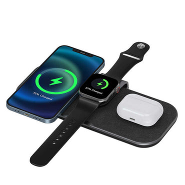 Wiwu Power Air PA3IN1B 3 in 1 Wireless Charging Stand Black 