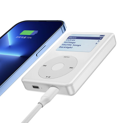 Wiwu PP01 PowerPod Taşınabilir Wireless Şarj ve PD Hızlı Şarj Özellikli Powerbank 20W 10000mAh Beyaz