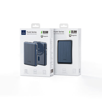 Wiwu PP03 Taşınabilir Wireless Şarj ve PD Hızlı Şarj Özellikli Powerbank 15W 10000mAh Gümüş