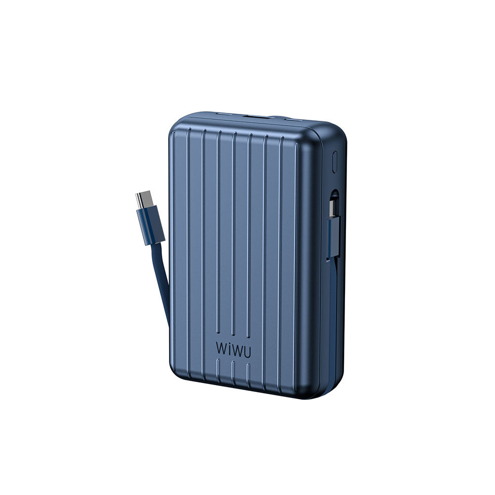 Wiwu PP04 Taşınabilir Wireless Şarj ve PD Hızlı Şarj Özellikli Powerbank 20W 20000mAh Gümüş