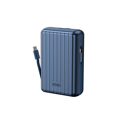 Wiwu PP04 Taşınabilir Wireless Şarj ve PD Hızlı Şarj Özellikli Powerbank 20W 20000mAh Gümüş