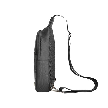 Wiwu Salem Serisi Crossbody Su Geçirmez Polyester Kumaş Omuz Askılı Çapraz Vücut Çantası Siyah