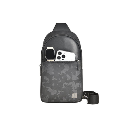 Wiwu Salem Serisi Crossbody Su Geçirmez Polyester Kumaş Omuz Askılı Çapraz Vücut Çantası Siyah