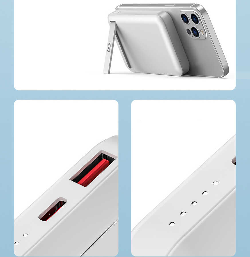 Wiwu SC10000 M-safe Mıknatıslı Wireless Powerbank Siyah