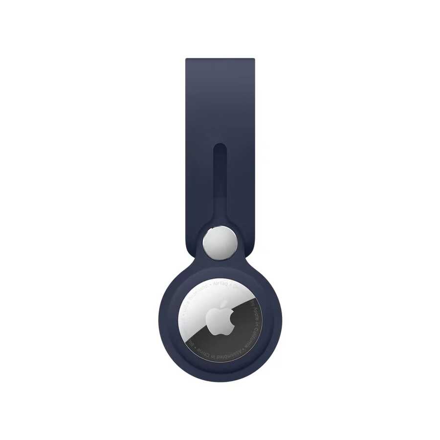 Wiwu Silicone Loop Airtag Keychain Blue