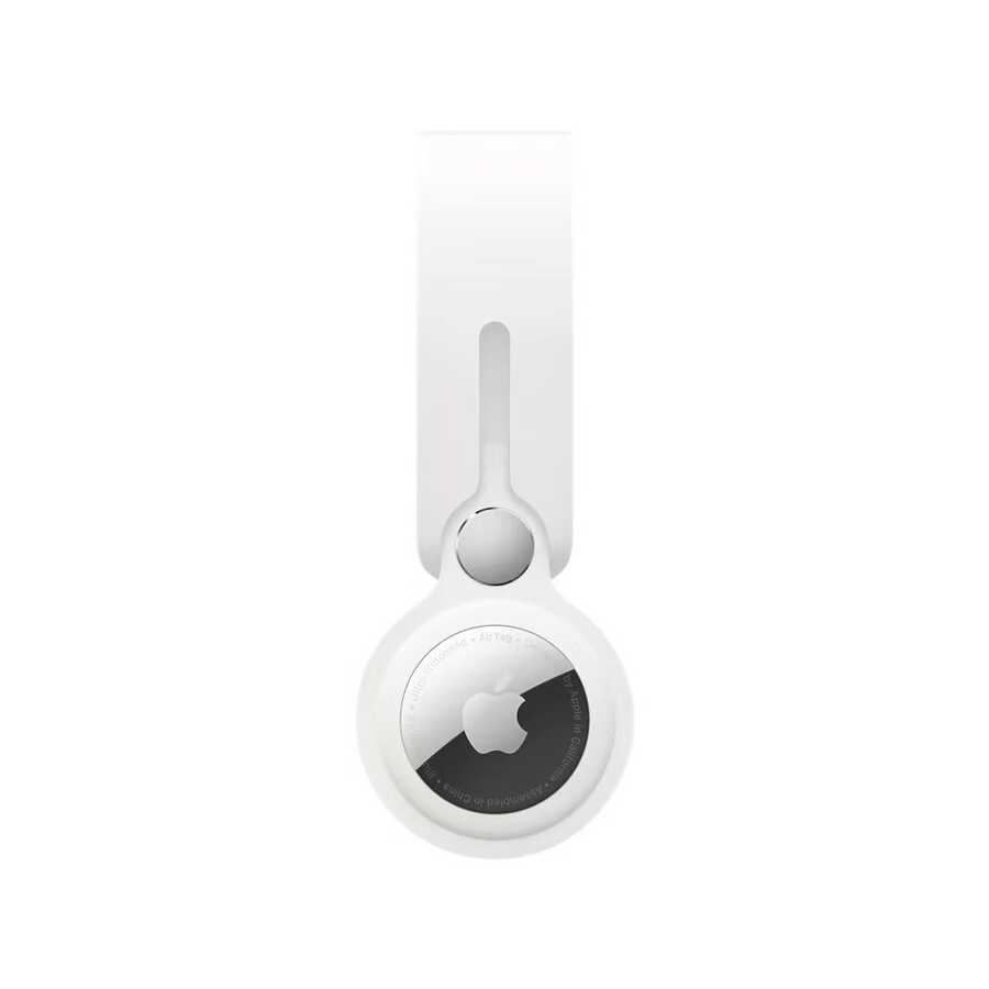 Wiwu Silicone Loop Airtag Keychain White