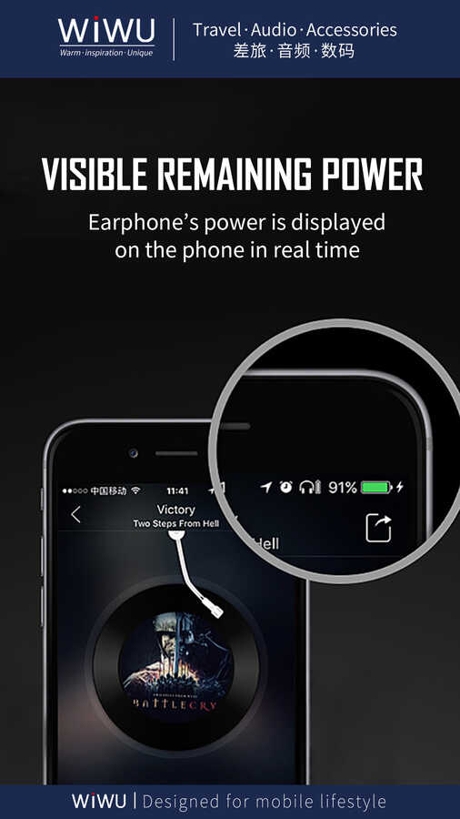 Wiwu Solo Max Bluetooth Headphones Black 