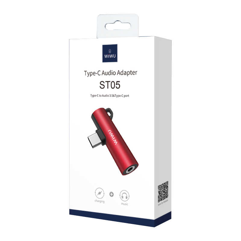 Wiwu ST05 Type-C Audio Adapter Black 