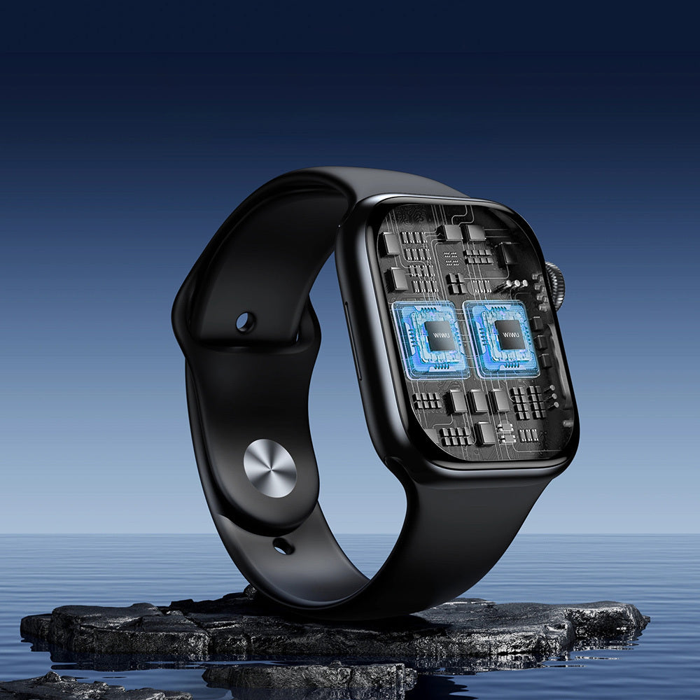 Wiwu SW01 Pro Lite iOS and Android Compatible Smart Watch Black 