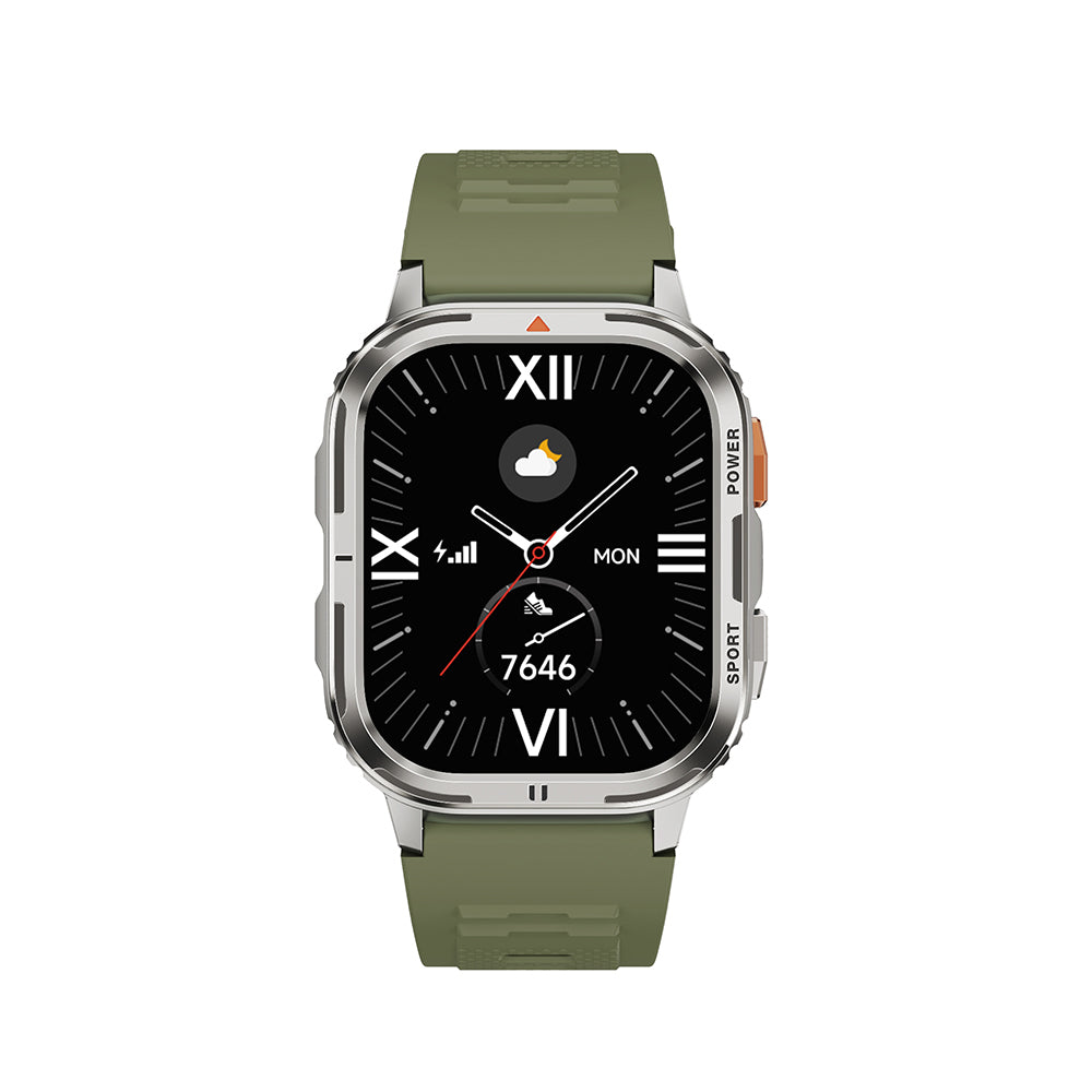 Wiwu SW05 Smart Watch IOS and Android Compatible TFT Screen IP68 Certified Smart Watch Silver 
