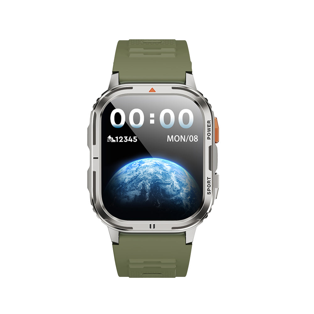 Wiwu SW05 Smart Watch IOS and Android Compatible TFT Screen IP68 Certified Smart Watch Silver 
