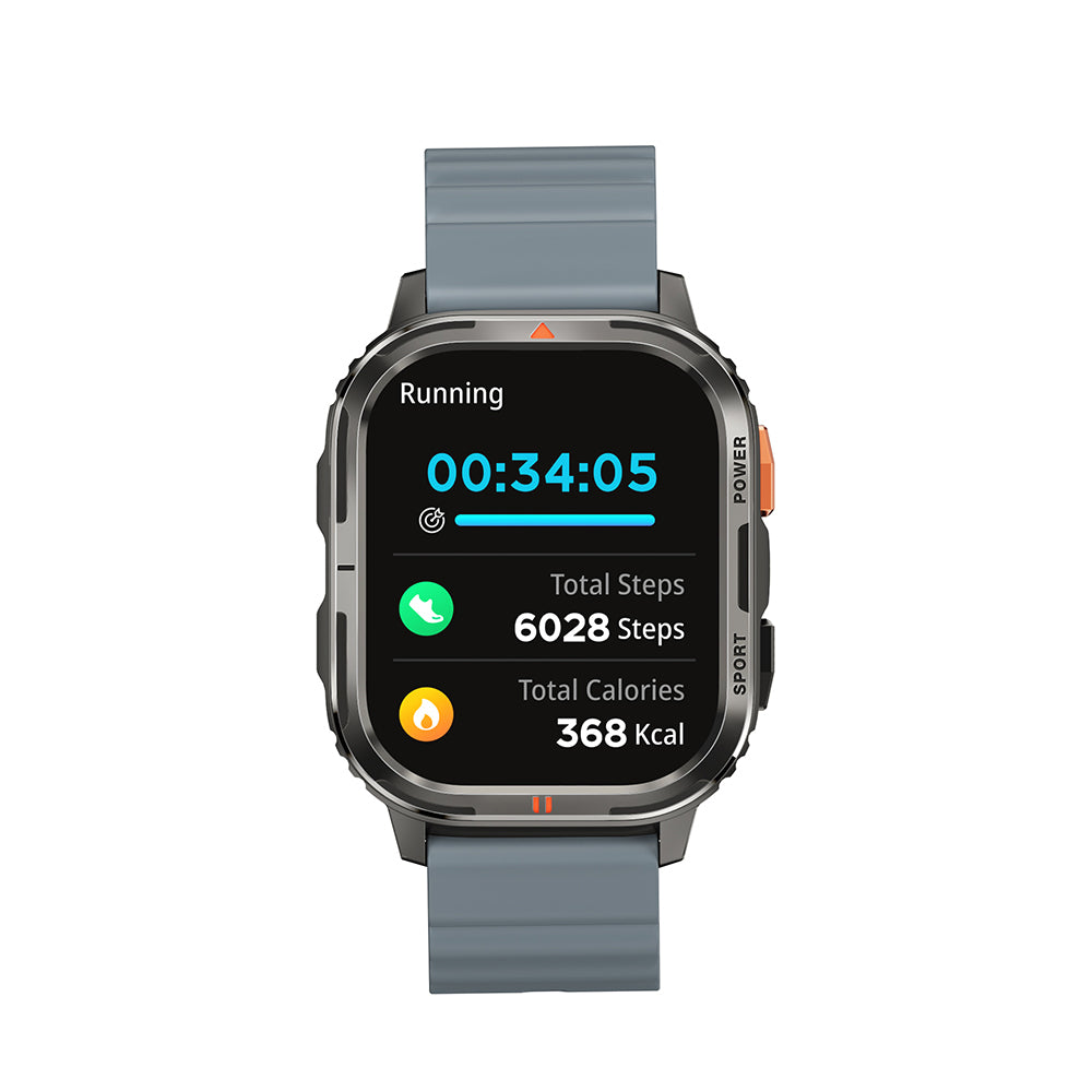Wiwu SW05 Smart Watch IOS and Android Compatible TFT Screen IP68 Certified Smart Watch Silver 