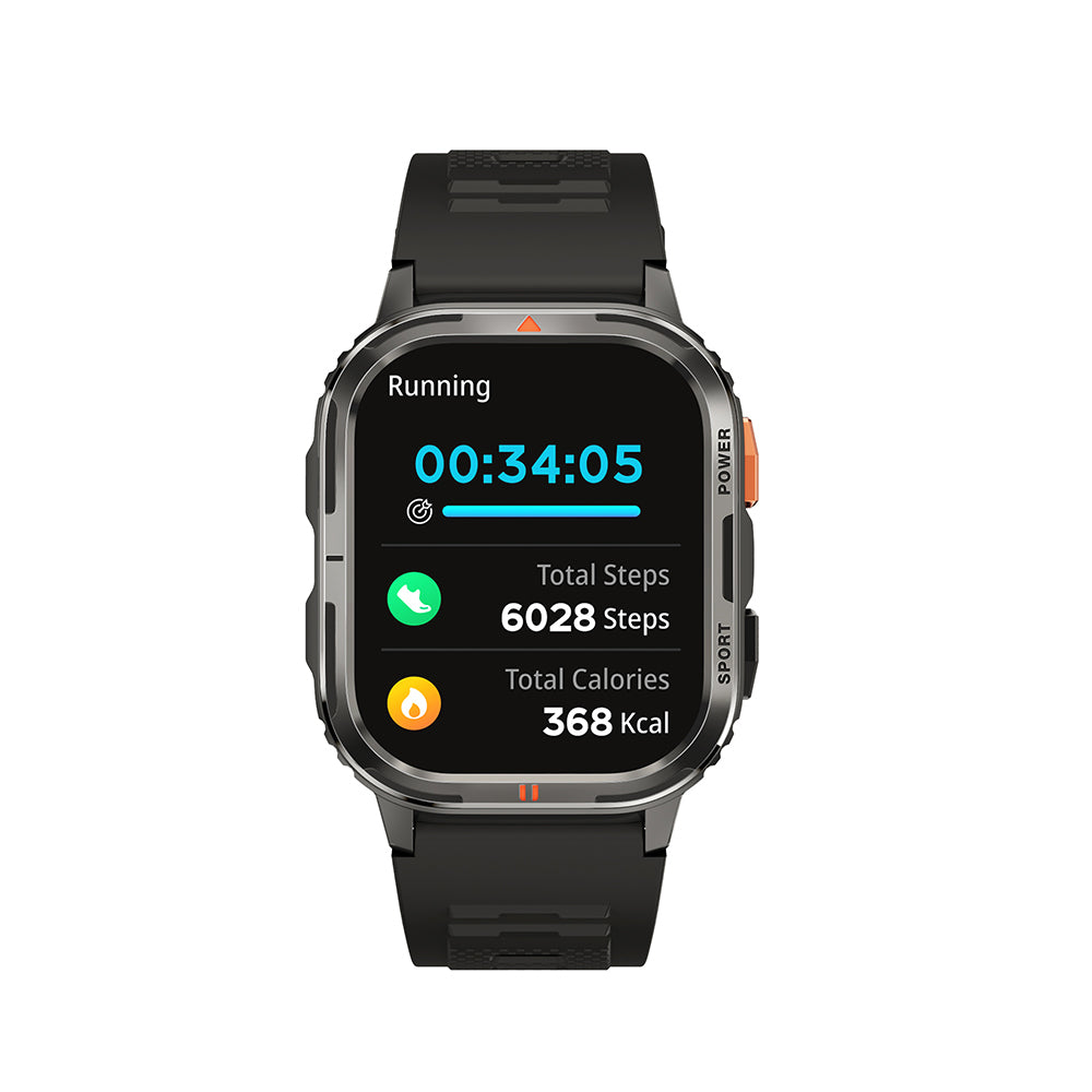Wiwu SW05 Smart Watch IOS and Android Compatible TFT Screen IP68 Certified Smart Watch Silver 