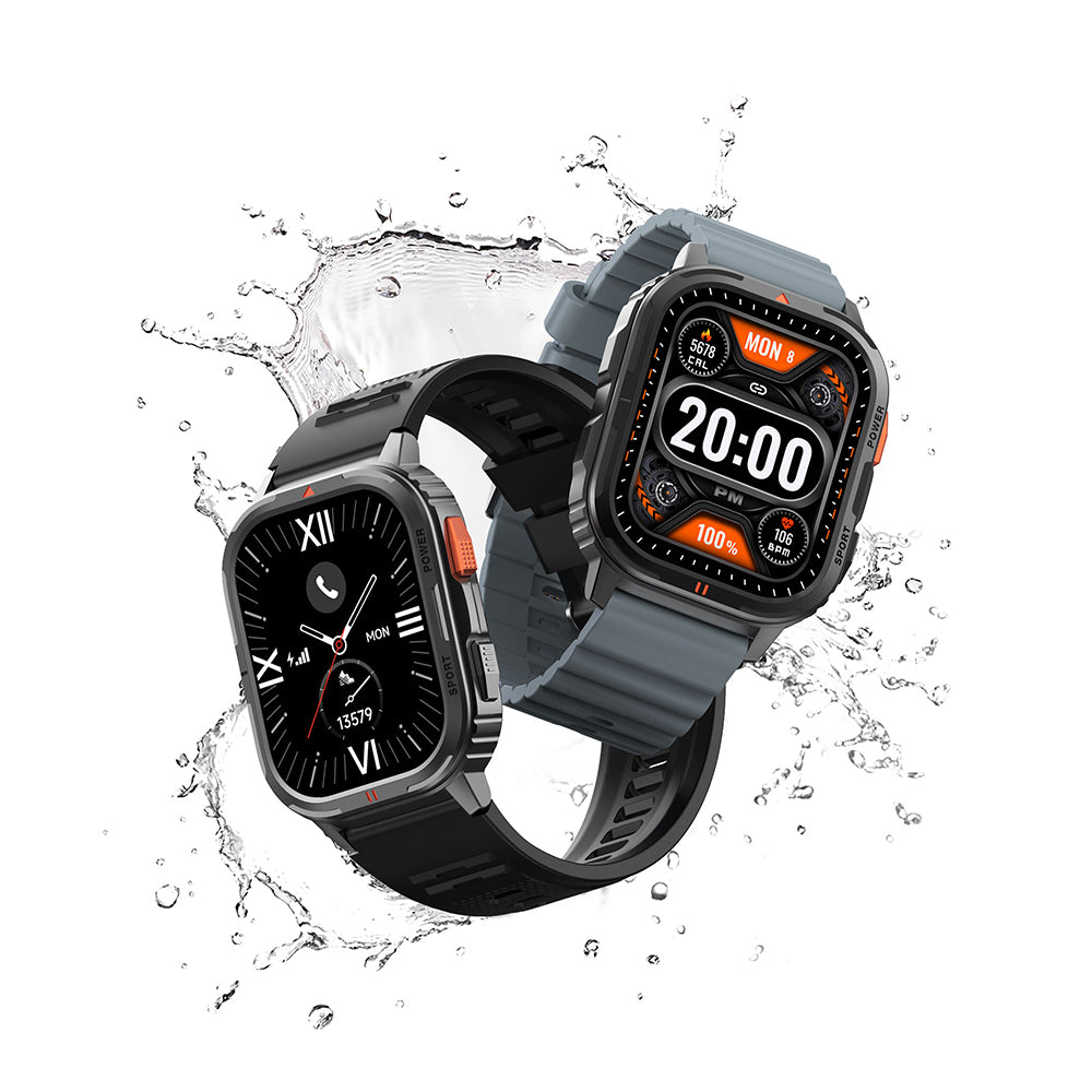 Wiwu SW05 Smart Watch IOS and Android Compatible TFT Screen IP68 Certified Smart Watch Black 