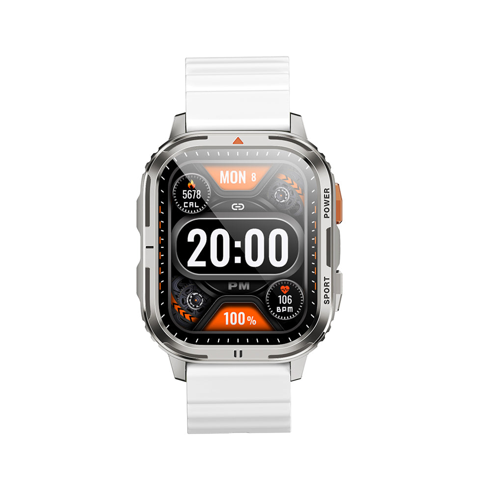 Wiwu SW05 Smart Watch IOS and Android Compatible TFT Screen IP68 Certified Smart Watch Silver 