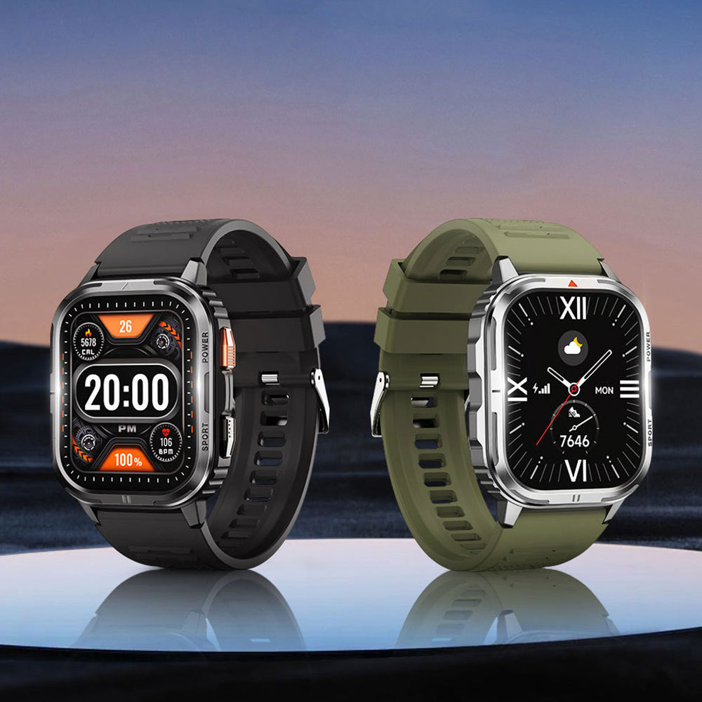 Wiwu SW05 Smart Watch IOS and Android Compatible TFT Screen IP68 Certified Smart Watch Silver 