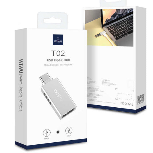 Wiwu T02 Type-C Hub Gray