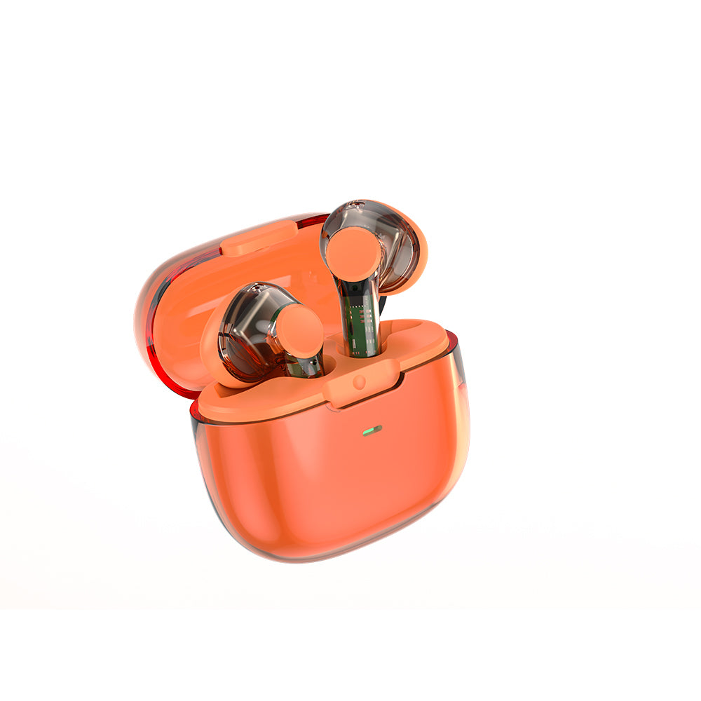 Wiwu T12 Transparent Design In-Ear Bluetooth Headphones Blue 