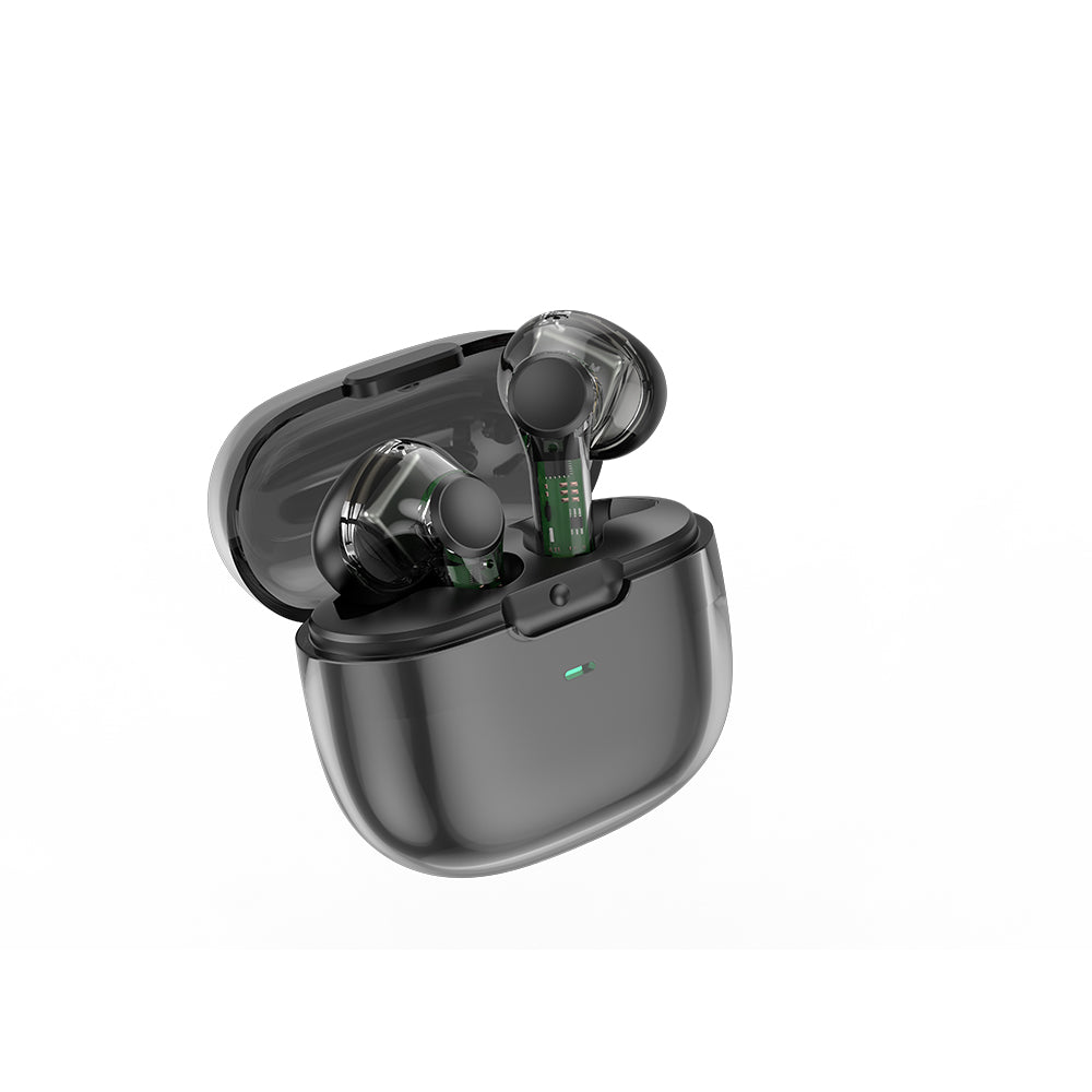 Wiwu T12 Transparent Design In-Ear Bluetooth Headphones Blue 
