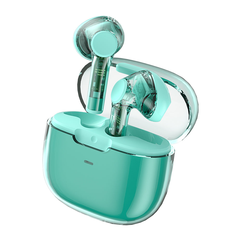 Wiwu T12 Transparent Design In-Ear Bluetooth Headphones Orange 