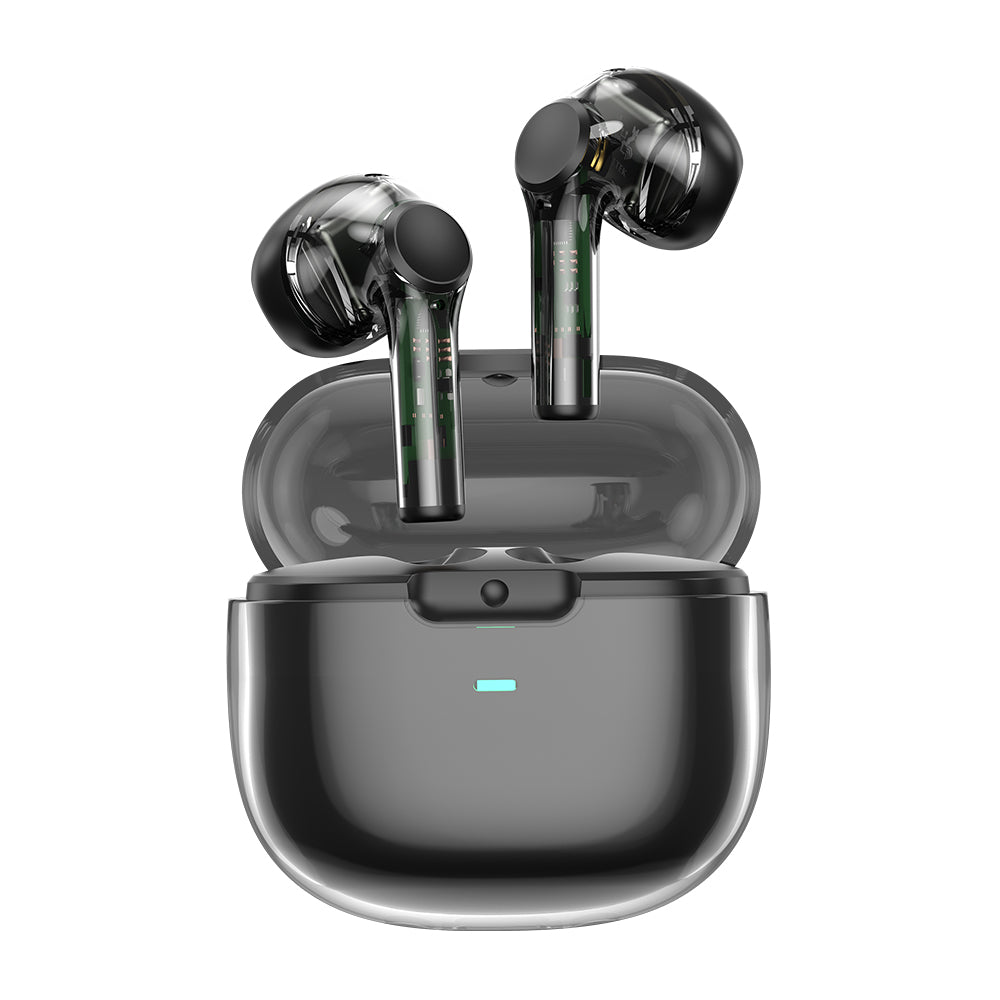 Wiwu T12 Transparent Design In-Ear Bluetooth Headphones Black 