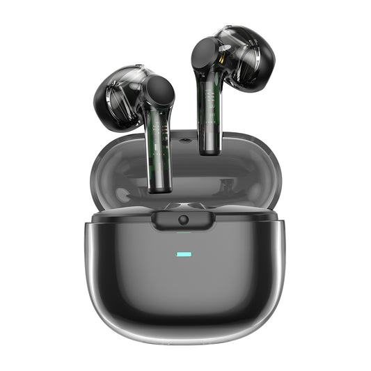 Wiwu T12 Transparent Design In-Ear Bluetooth Headphones Black 