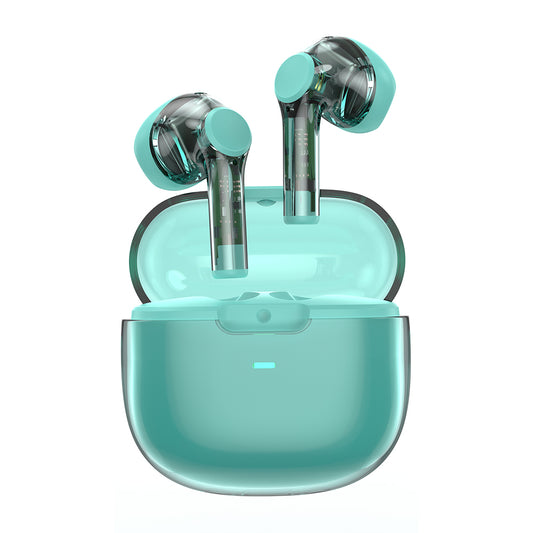 Wiwu T12 Transparent Design In-Ear Bluetooth Headphones Blue 