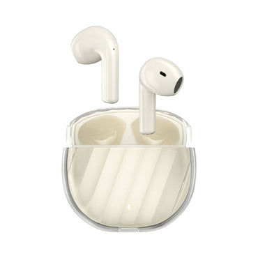 Wiwu T16 Dolby Atmos Aerodynamic Frosted Design In-Ear Bluetooth 5.3 Headphones Cream 