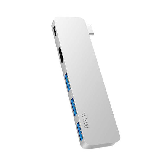 Wiwu T6 Pro Type-C Hub Silver
