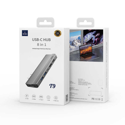 Wiwu T9 Type-C Hub Gray