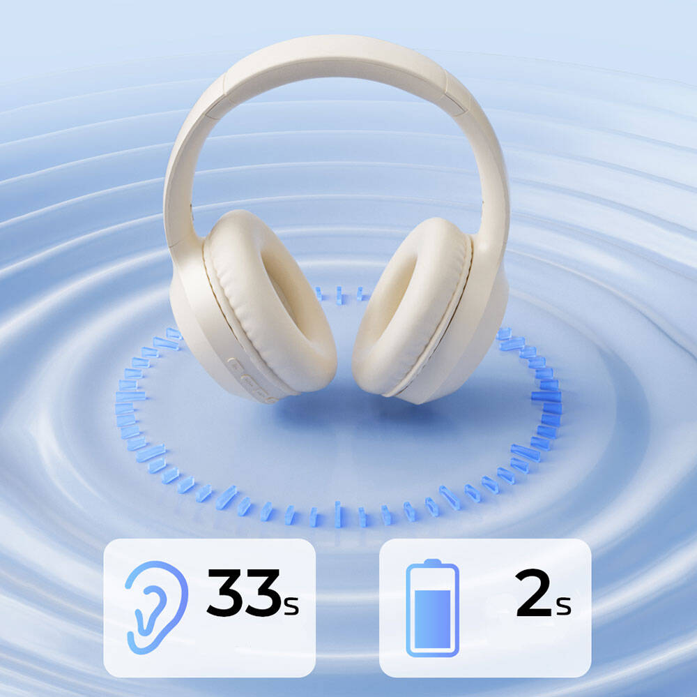 Wiwu TD-01 Bach Series Foldable Over-Ear Bluetooth Headphones Black 