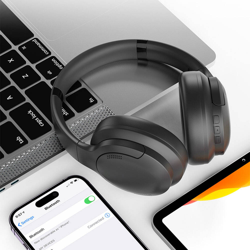 Wiwu TD-02 Sound Cool Series Foldable Over-Ear Bluetooth Headphones Cream 