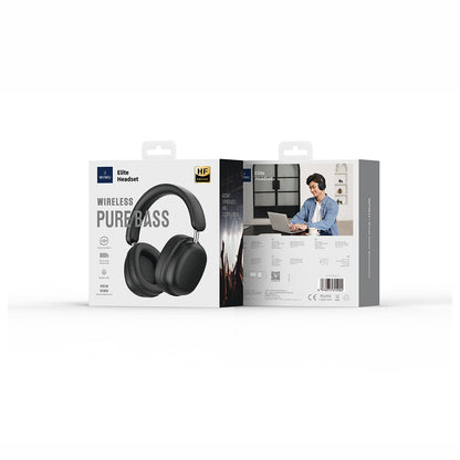 Wiwu TD-05 Elite Serisi Ayarlanabilir Katlanabilir Pure Bass Hi-Fi Kulak Üstü Bluetooth v5.3 Kulaklık Beyaz