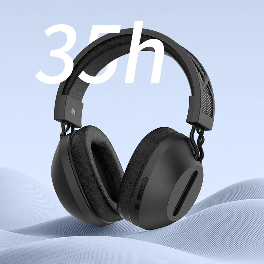 Wiwu TD-06 Solar Enerjili ANC Özellikli Çift Cihaz Destekli Ayarlanabilir Kulak Üstü Bluetooth v5.3 Kulaklık Siyah