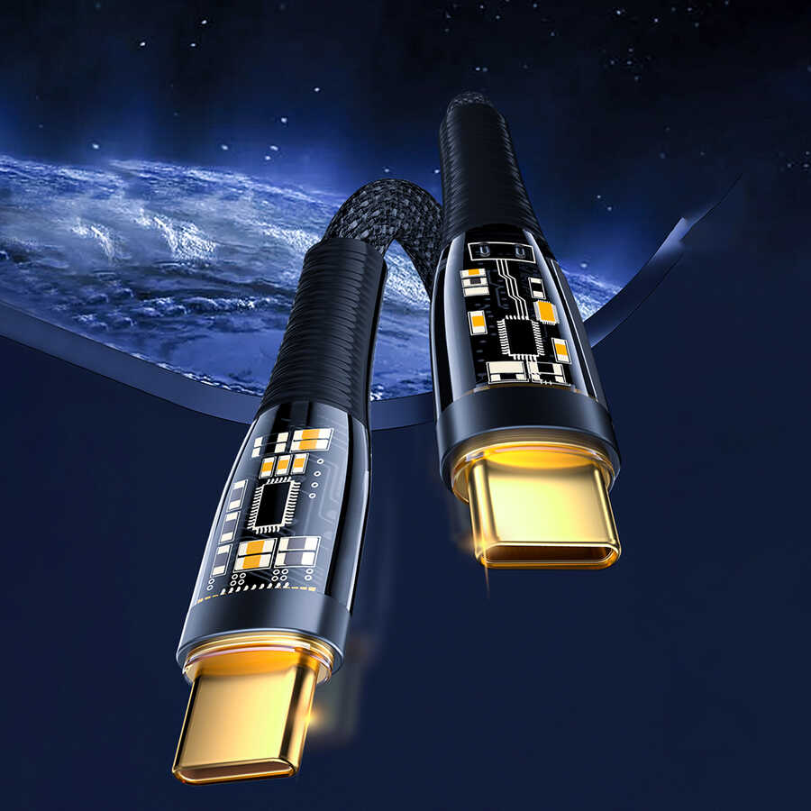 Wiwu TM02 Type-C to Type-C PD Data Cable 480Mbps 100W 2 meters Black