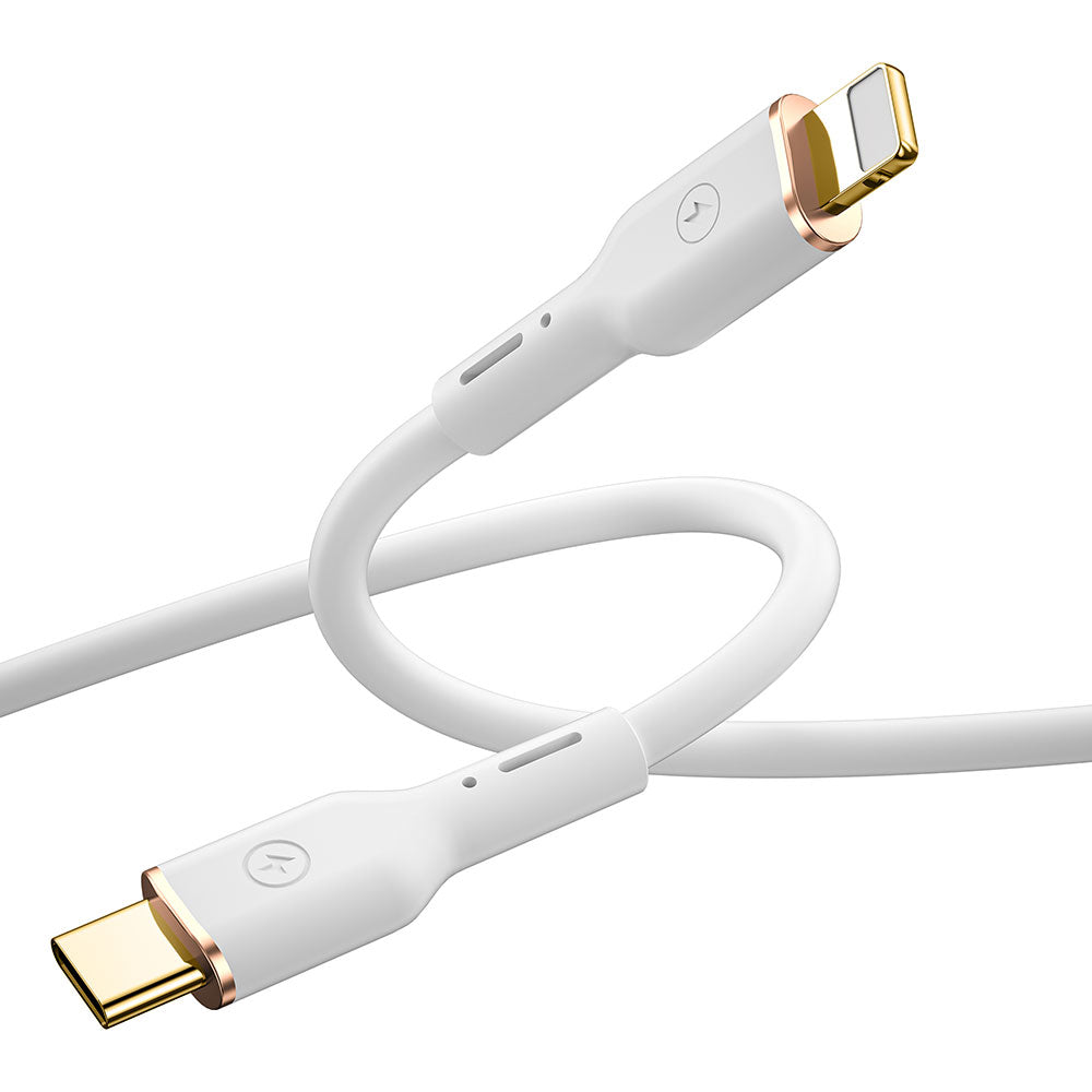 Wiwu Vigor YQ-01 Type-C to Lightning Flexible PD Data Cable 27W 480Mbps 1.2M Black 