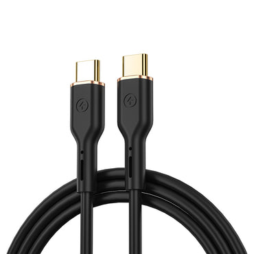 Wiwu Vigor YQ-02 Type-C to Type-C Flexible PD Data Cable 100W 480Mbps 1.2M Black 