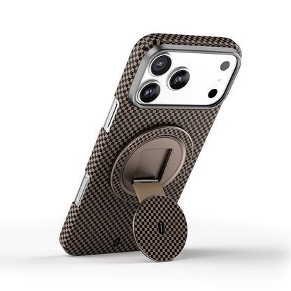 Wiwu Warriors Serisi Aramid Fiber 360 Derece Dönebilen Magnetik Ring Stand Telefon Tutucu Desert Titanyum