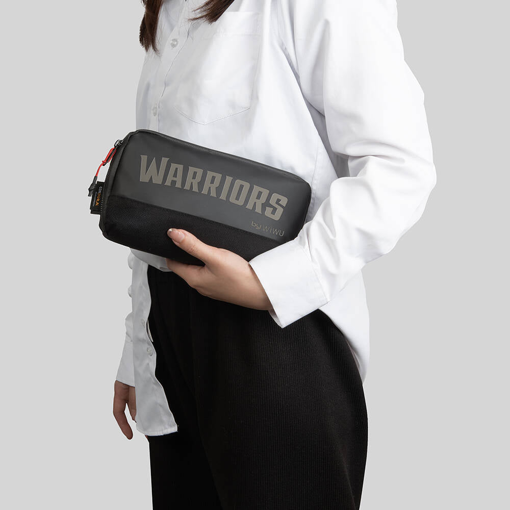 Wiwu Warriors Tech Pouch X Dupont Cordura 1000D Naylon Kumaş Macbook Aksesuar Çantası Siyah