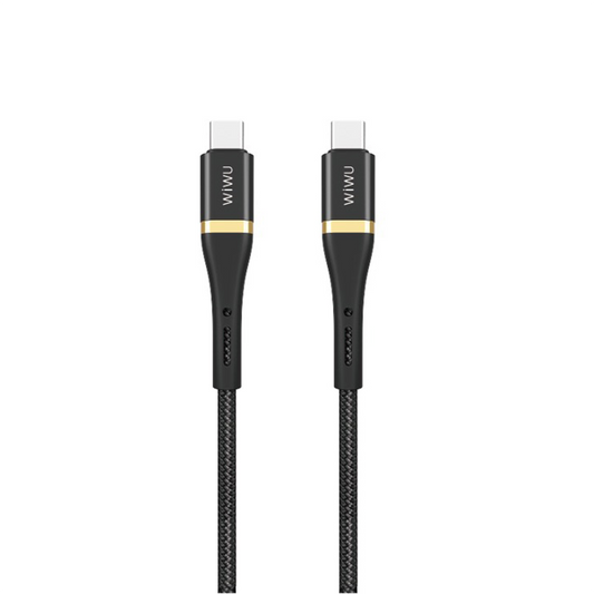 Wiwu Wi-C010 Elite Series Type-C to Type-C Fast Charging Data and Charging Cable 100W 2m Black 
