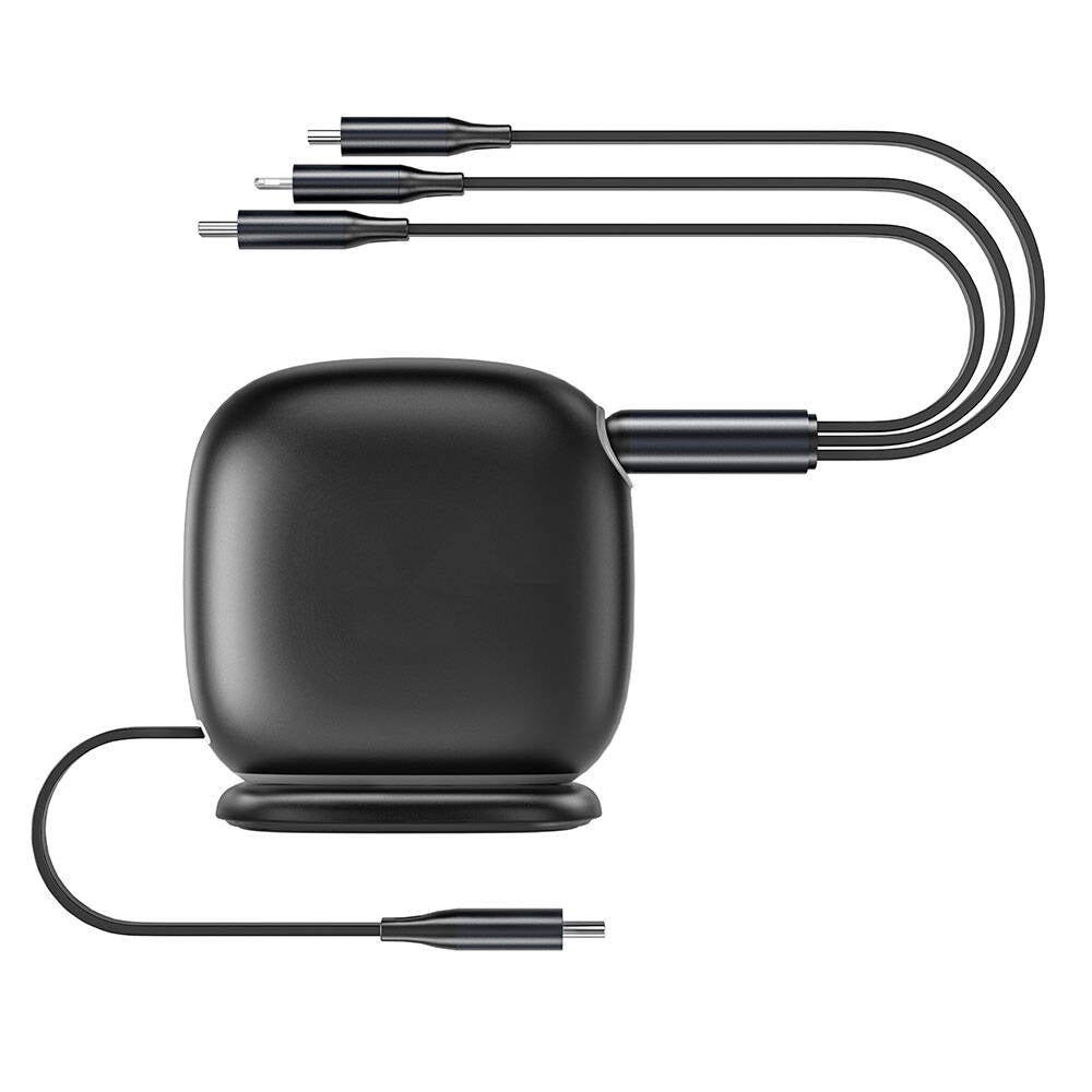 Wiwu Wi-C012 Desktop Organizer Type-C to C+L+M Fast Charging Cable 1.2M Black