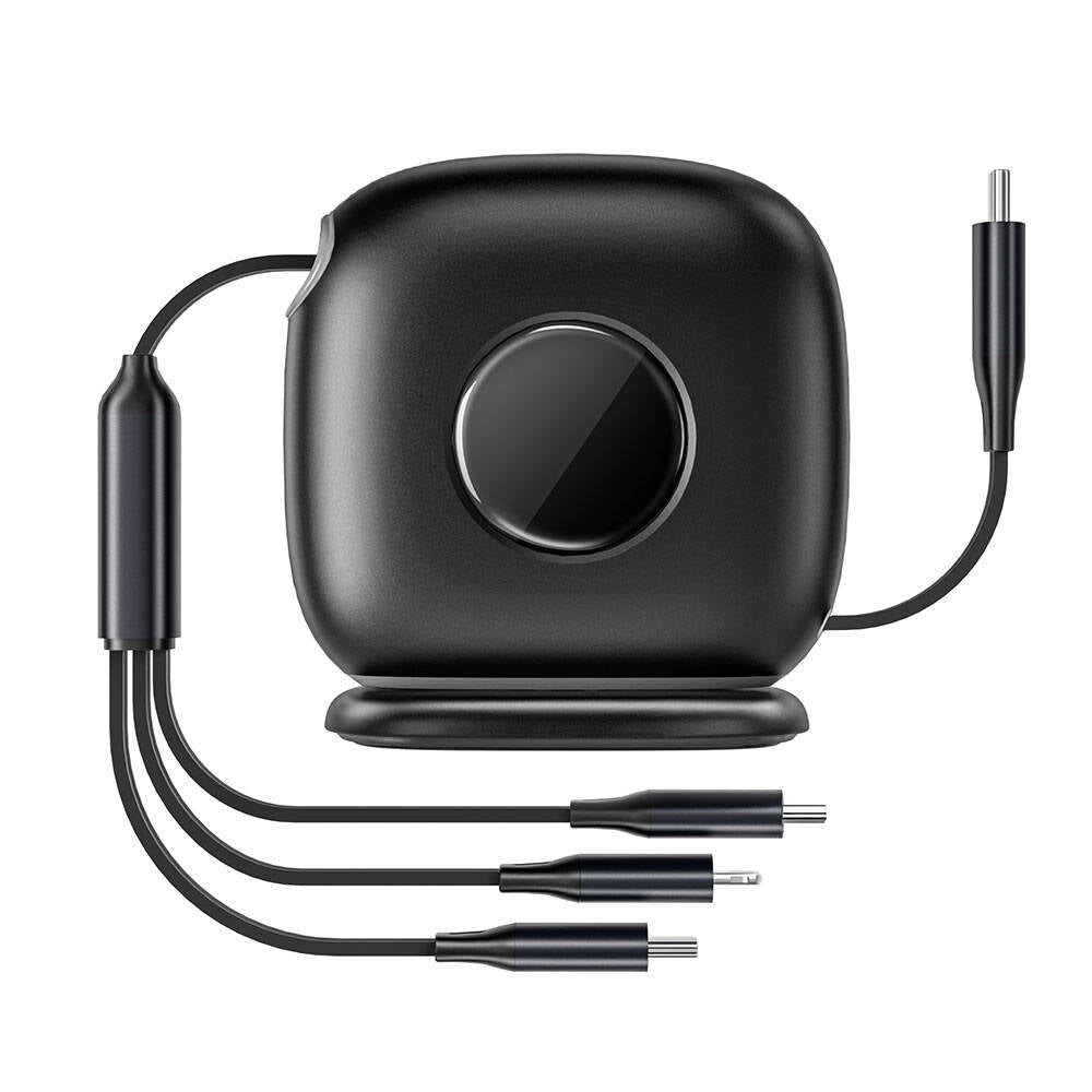 Wiwu Wi-C012 Desktop Organizer Type-C to C+L+M Fast Charging Cable 1.2M Black